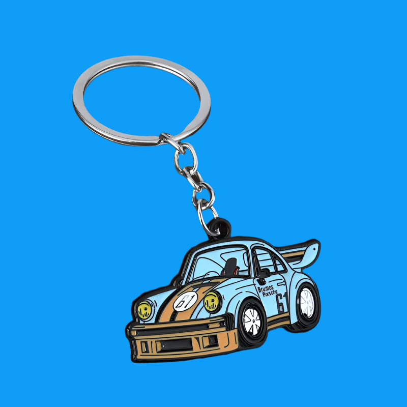 Zinc Alloy Enameled Creative Car Model Pendant Keychain High-End Metal Pendant for Keys Backpack Accessories Chic Gifts