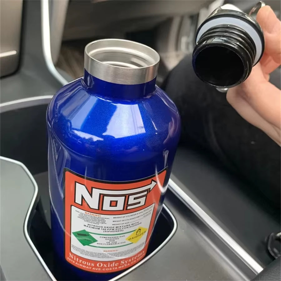 Car Insulation Cup NOS Nitrogen Cylinder Vacuum Stainless Steel Kettle 500Ml High-Capacity Travel Sports Bottle Water Cup 2025