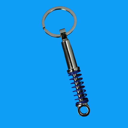 Car Keychain Shock Absorber Fidget Keychain Pendant Aluminum Alloy Men Gifts Spring Alloy Keyring