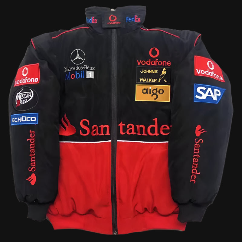 OEM High Quality Soft Casual Vintage Racing F1 Racer Jacket XL Wholesale Custom Quilted Bomber Breathable Retro Style for Unisex