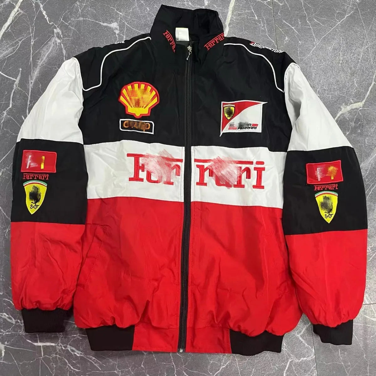 OEM High Quality Soft Casual Vintage Racing F1 Racer Jacket XL Wholesale Custom Quilted Bomber Breathable Retro Style for Unisex