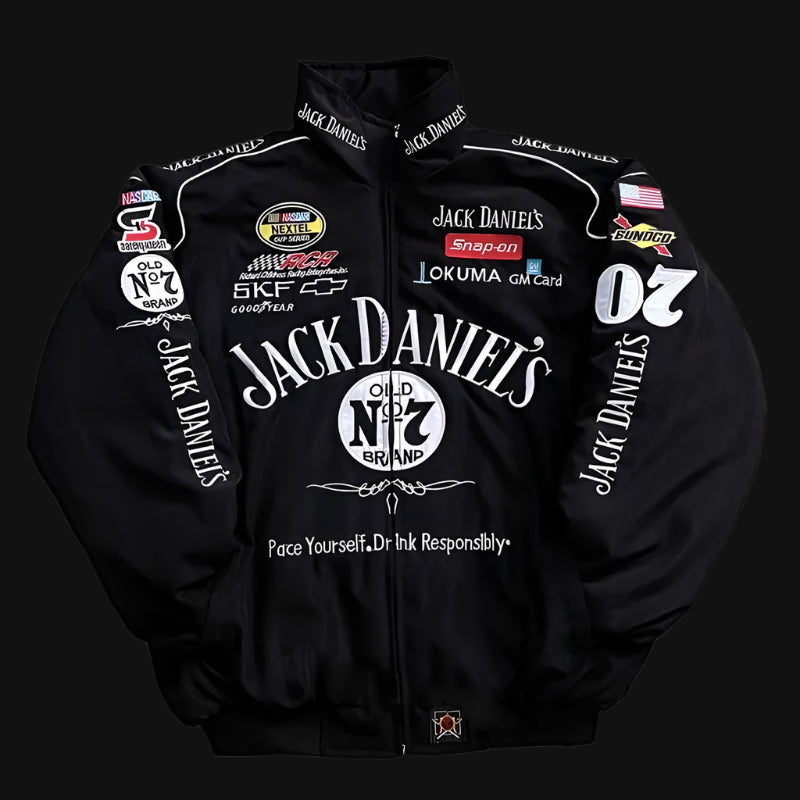 OEM High Quality Soft Casual Vintage Racing F1 Racer Jacket XL Wholesale Custom Quilted Bomber Breathable Retro Style for Unisex